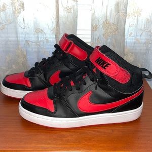 Nike Court Borough Mid 2 Youth in Red/White/Black(CD7782-003)